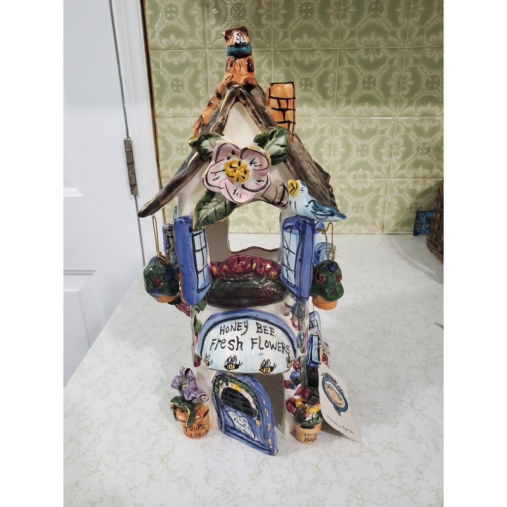 Blue Sky Pottery Honey Bee Inn Fresh Flowers House By Heather Goldminc 2001